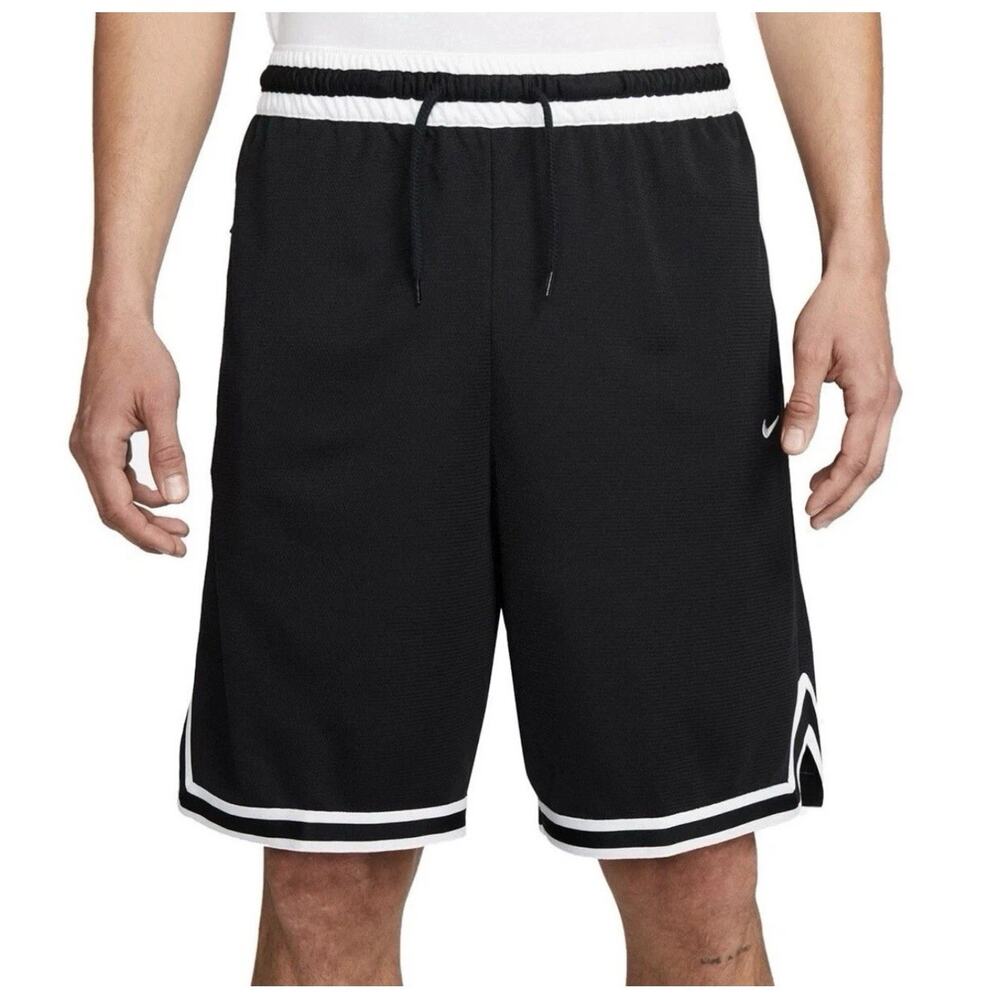 Men's Nike Dri-FIT DNA Basketball Shorts Black White DH7160-010 Size XL